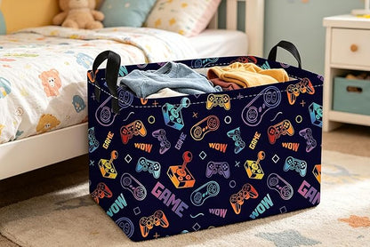 Essme Rectangular Game Basket, Kids Storage Bins Organizer - Image 6