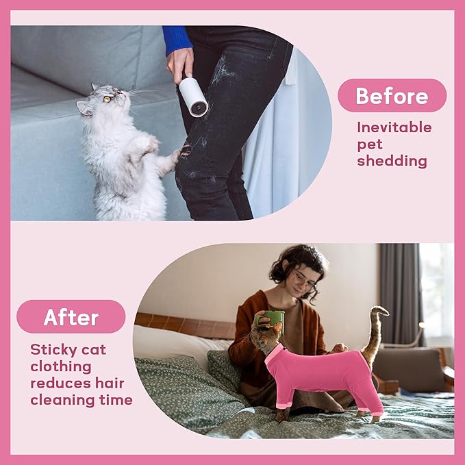 PUMYPOREITY Cat Calming Sweater – Helps Reduce Licking & Grooming Habits - Image 3