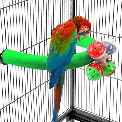 FrgKbTm U Shape Parrot Perch Stand Toy Bird Platform Sand Paw Grinding Clean by FrgKbTm