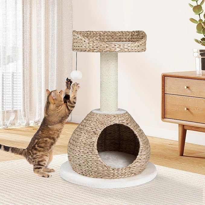 Tangkula Modern Cat Tree, Small Cat Tower - Image 3