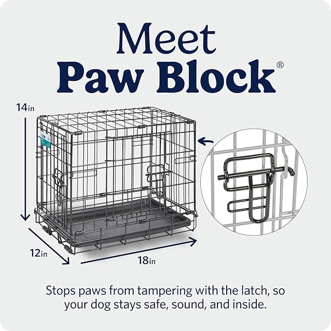 MidWest Homes for Pets 18-Inch iCrate for Tiny Breeds, Double Door Folding Dog - Image 5