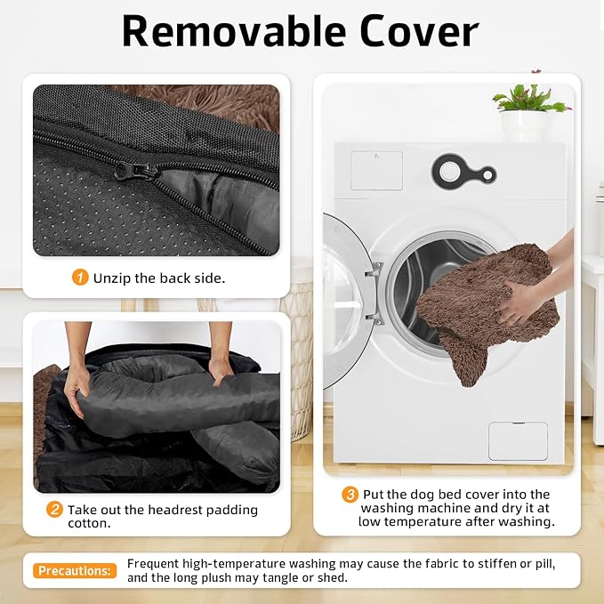 GGIB Calming Dog Bed Fluffy Plush Dog Mat - Image 4