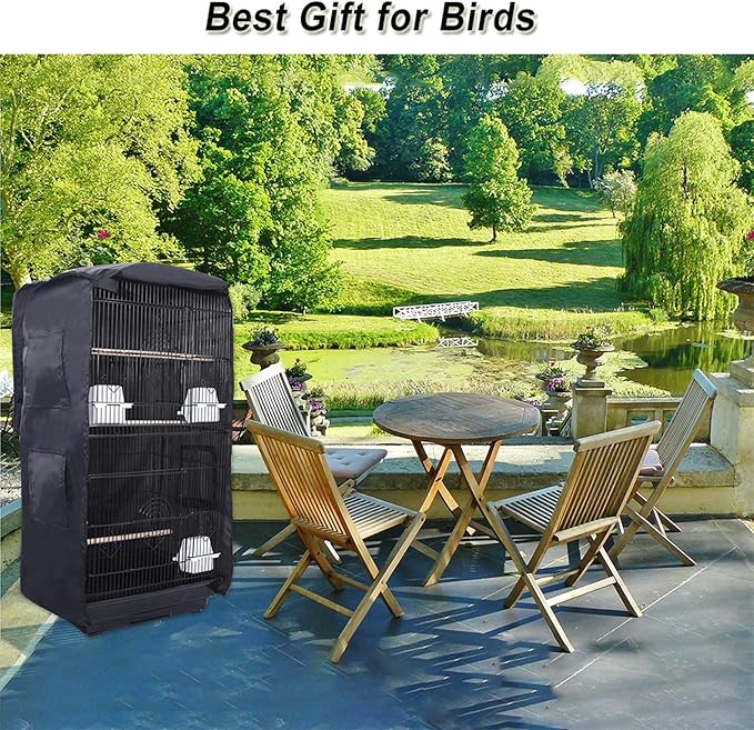 Bird Cage Cover Good Night Birdcage Cover Universal Blackout Bird Parrot Cage - Image 6