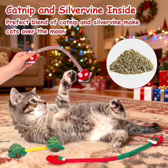 Retro Shaw Cat Chew Ropes 3PCS, Kitten Teething Toys - Image 3