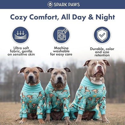 Spark Paws Dog Pajama, Dog Recovery Suit Male, Ultra-Soft and 4-Way Stretch - Image 4