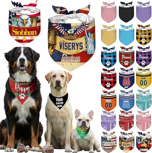 Custom USA 250th Anniversary Dog Bandana by Unknown