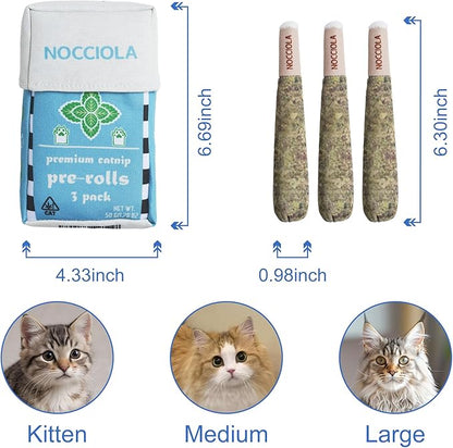 Nocciola 3 Pack Catnip Toys for Cats, Funny Cat Toys Filled - Image 3