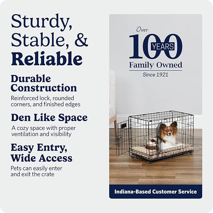 MidWest Homes for Pets 22-Inch iCrate for Extra-Small Breeds, Double Door - Image 5