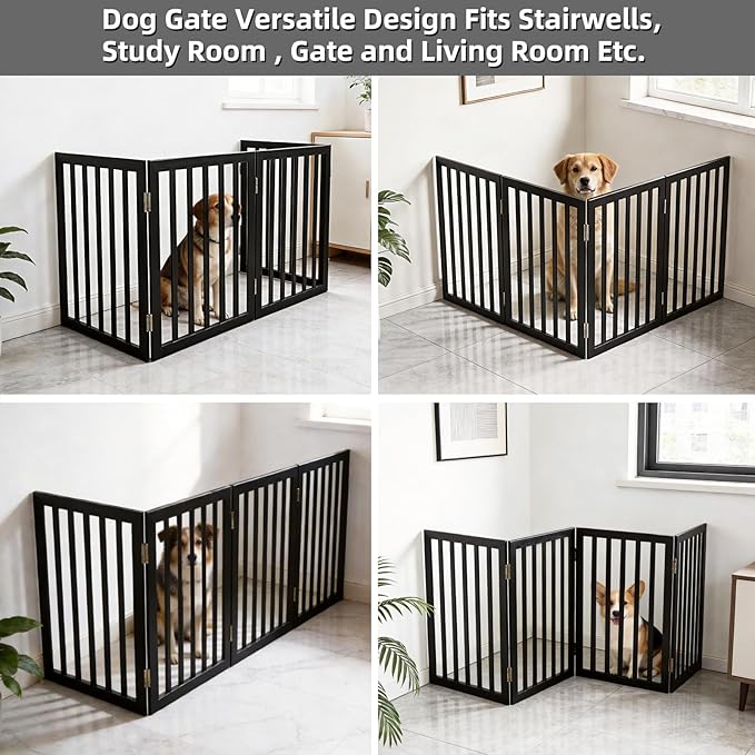 Dog Gate Indoor, Freestanding Dog Fence - Image 4
