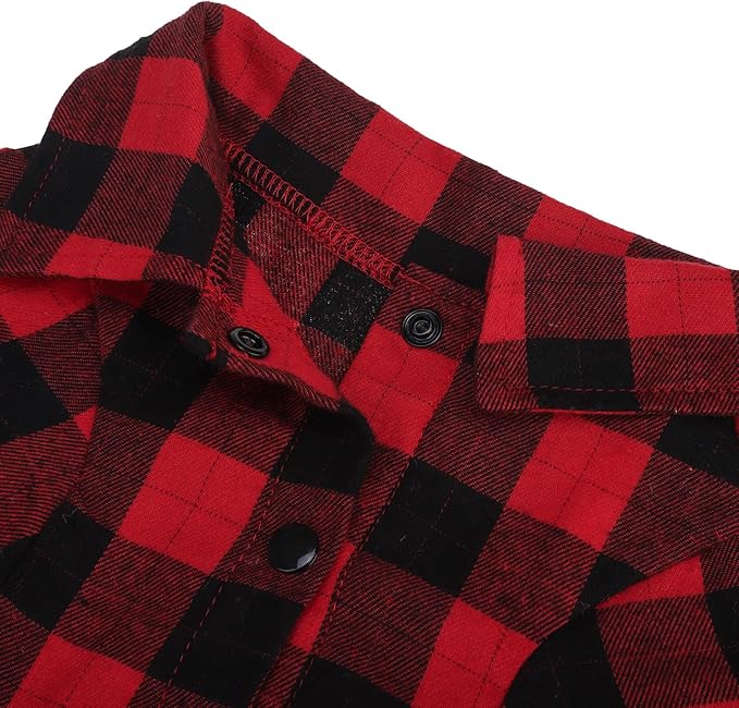 PUPTECK Plaid Dog Shirt, Cute Puppy Cat Polo T-Shirt, Soft Pet Clothes Boy - Image 4