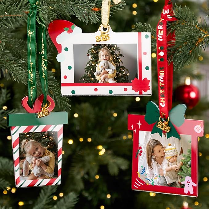 UNIQOOO 2025 Decorative Xmas Gift Acrylic Picture Frame Ornaments - Image 8