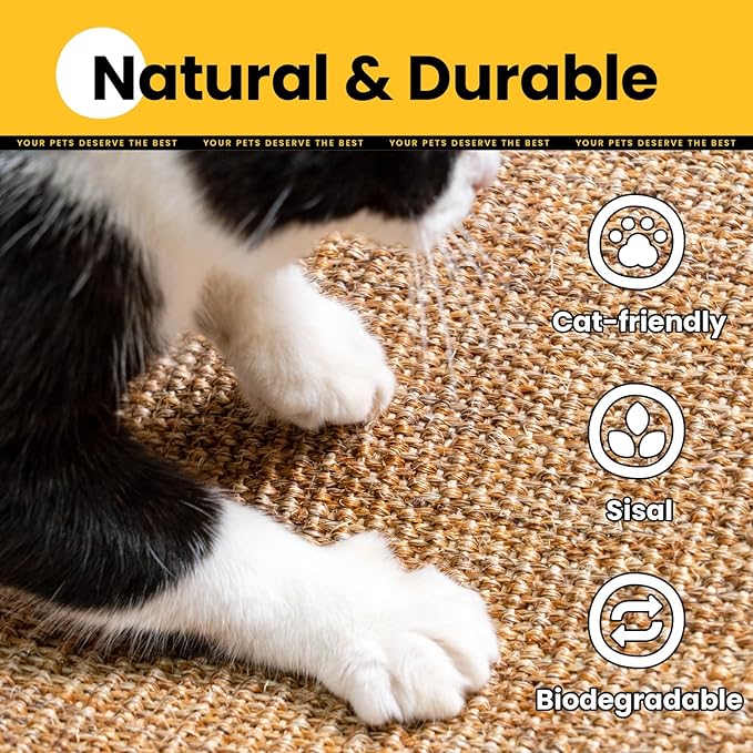 Conlun Cat Scratcher Mat, Sisal Cat Scratch Pad - Image 8