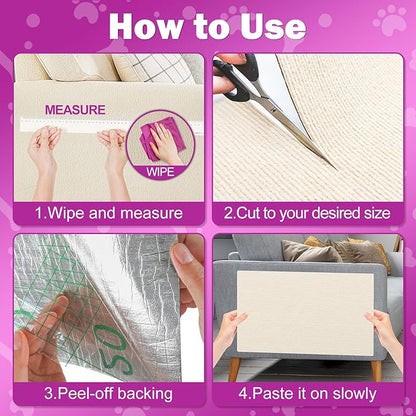 ENONCI 23.6x15.8 Cat Wall Scratcher Mat - Image 8