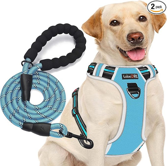 tobeDRI No Pull Dog Harness Adjustable Reflective Oxford Easy Control Medium by tobeDRI