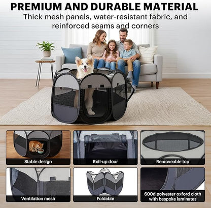 LAFYETTE - USA Based, Dog Cat Playpen, Puppy Kitten Pet Playpen Indoor Outdoor - Image 4