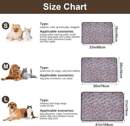 Dono 1 Pack 3 Dog Blankets, Soft Fluffy Fleece Pet Blanket Warm Sleep Mat Paw - Image 3