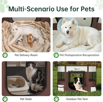 Dog Playpen, Cat Pet Puppy Pen, Portable Playpens - Image 3