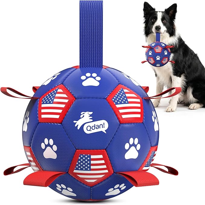 QDAN Dog Toys, Soccer Ball by QDAN
