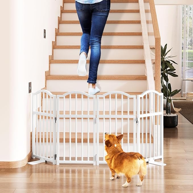 Snughome Dog Gate Indoor, 23.62" H Freestanding Short Dog Door Gates - Image 3