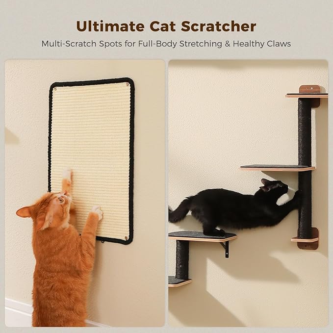 PAWZ Road Cat Wall Shelves, Wood Cat Wall Furniture - Image 8