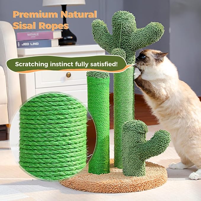 PAWZ Road Cat Scratching Post Cactus Cat Scratcher Featuring - Image 6