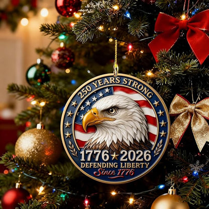 6 Pcs 4th of July 250th Anniversary Ornament 2D Acrylic 1776-2026 American - Image 3