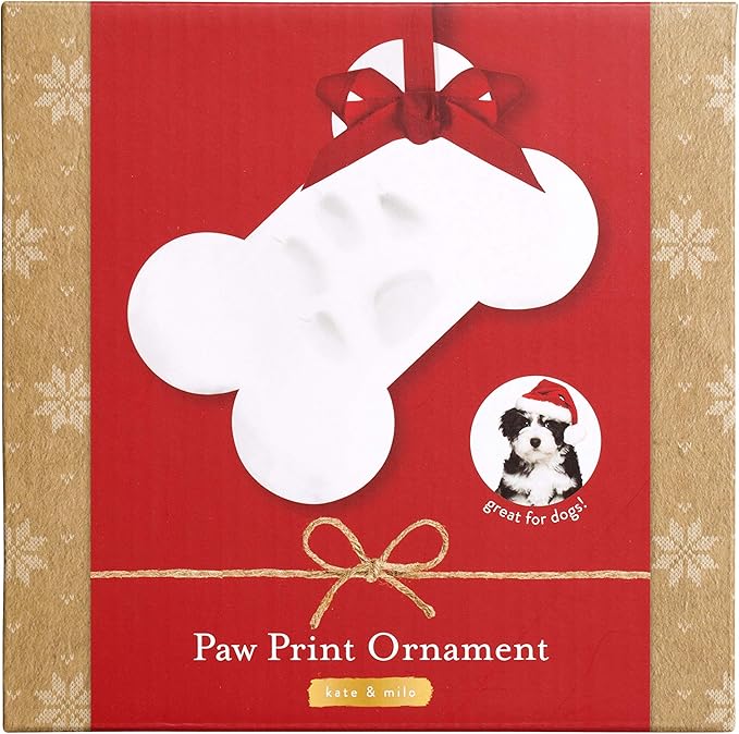 Kate & Milo Christmas Pet Paw Print Bone Ornament, Pet Holiday Decor, Dogs or - Image 5