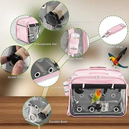 Bird Carrier Airline Approved, Bird Travel Cage - Image 3