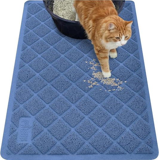 GORILLA GRIP Cat Litter Box Mat, Cushioned Coil Mesh Litter Trapping Mats by Unknown