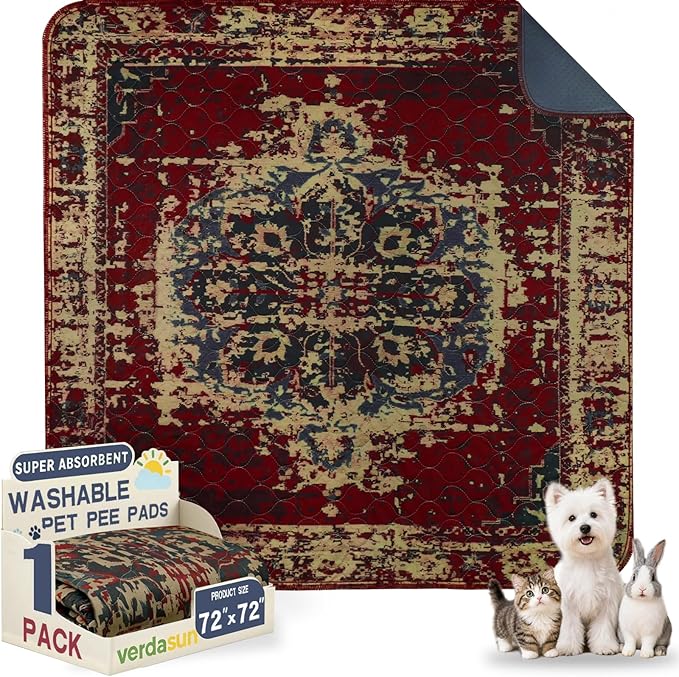 Washable Pee Pads for Dogs, Reusable Puppy Potty Training Pads, Ultra-Absorbent by Verdasun