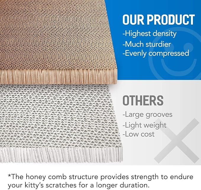Simple Deluxe Cat Scratcher, 2 in 1 Cat Scratching Board, Cat Cardboard - Image 4