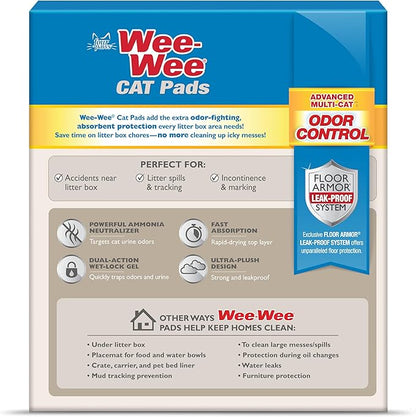 Four Paws Wee-Wee Cat Pee Pads, Disposable Litter Box Mats, Advanced Multi-Cat - Image 9