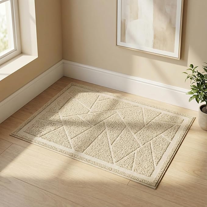 WePet Cat Litter Box Mat, Kitty Premium PVC Pad, Durable Trapping Rug, - Image 6