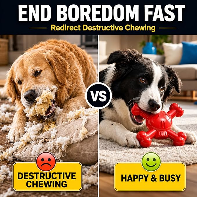 Dog Chew Toy for Small & Medium Dogs – Durable Nylon Dog Toy for Aggressive - Image 3