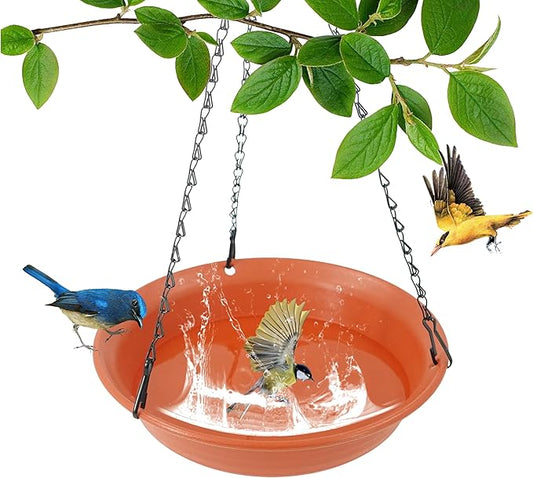 VUWEZ Hanging Bird Bath, Hanging Bird Water Feeder by VUWEZ