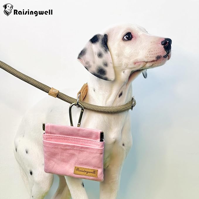 Raisingwell Pocket Sized Pet Training Pouch, Cotton Fabric, Hand Free Dog - Image 6
