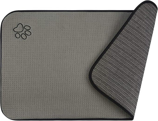 SINLAND Microfiber Extra-Large Pet Food Mat Dish Drying Mat Dog Feeding Mats by SINLAND