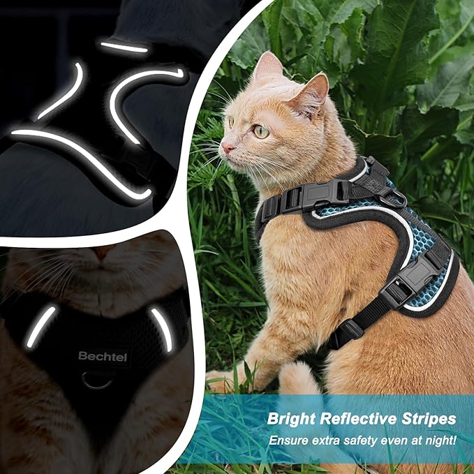 Cat Harness and Leash for Walking Escape Proof Soft Adjustable Cat Leash - Image 4