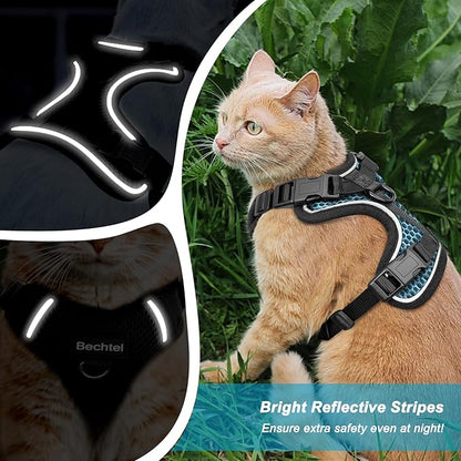 Cat Harness and Leash for Walking Escape Proof Soft Adjustable Cat Leash - Image 4