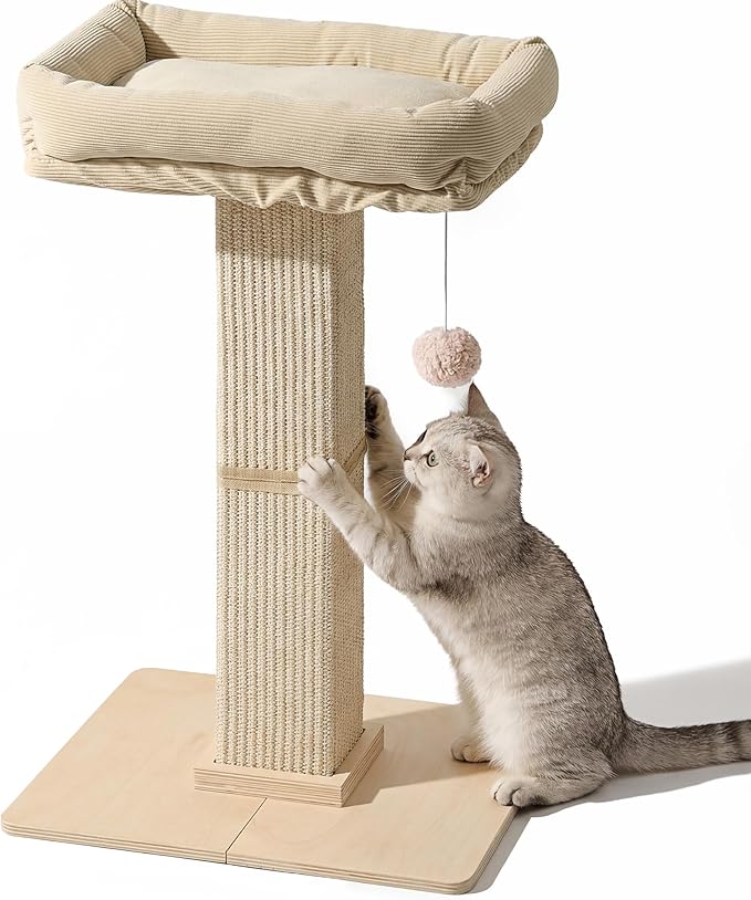 FUKUMARU Cat Scratching Post, Modern Style Tall Scratch Posts by FUKUMARU