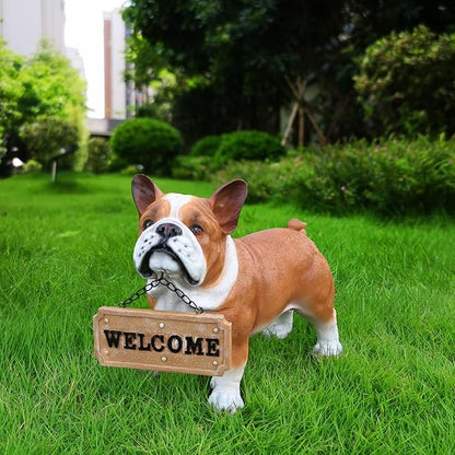 English Bulldog Dog Garden Statue - Image 4