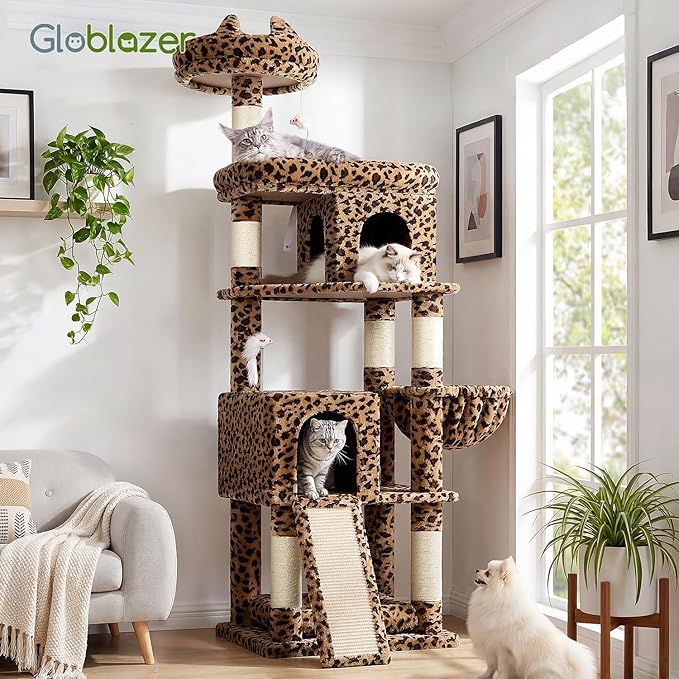 Globlazer Heavy Duty Cat Trees for Large Cats, Sturdy 72in Maine Coon Cat Tree - Image 8