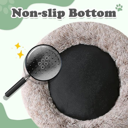JOLLYVOGUE Dog Beds Large Sized Dog, 36 inches Calming Soft Anti-Anxiety Donut - Image 5