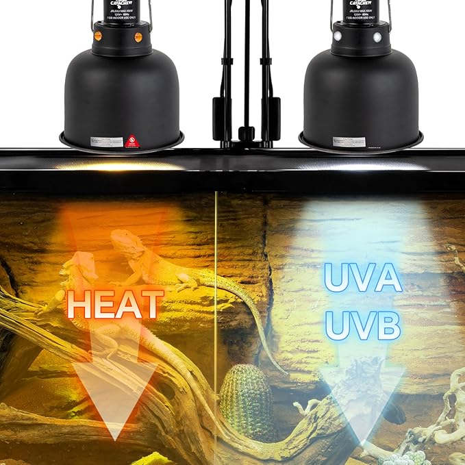 2 Pack Reptile Light Fixture, 5.5in Deep Dome Reptile Lamp Fixture, Optical - Image 5