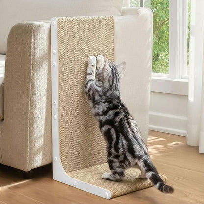 Conlun Cardboard Cat Scratcher, Vertical Wall-Leaning Scratching Board to by Conlun