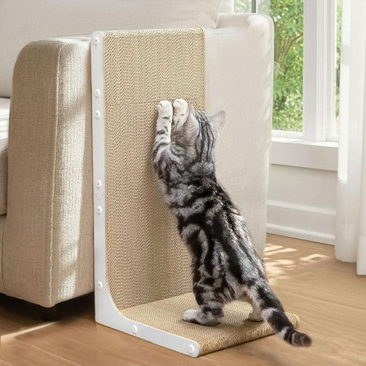 Conlun Cardboard Cat Scratcher, Vertical Wall-Leaning Scratching Board to by Conlun