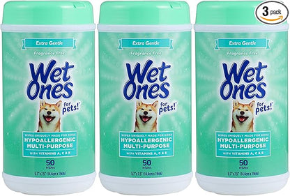 Wet Ones for Pets Hypoallergenic Multipurpose Dog Wipes by WetOnes