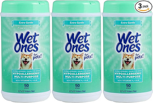 Wet Ones for Pets Hypoallergenic Multipurpose Dog Wipes by WetOnes