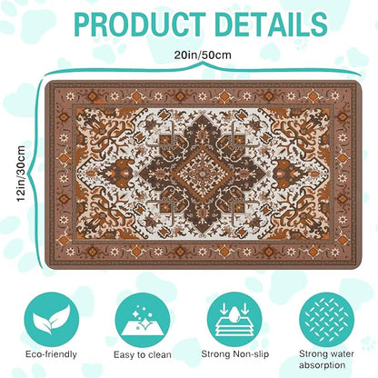Pet Feeding Mat for Floors Waterproof Dog Mat for Food and Water Absorbent - Image 5