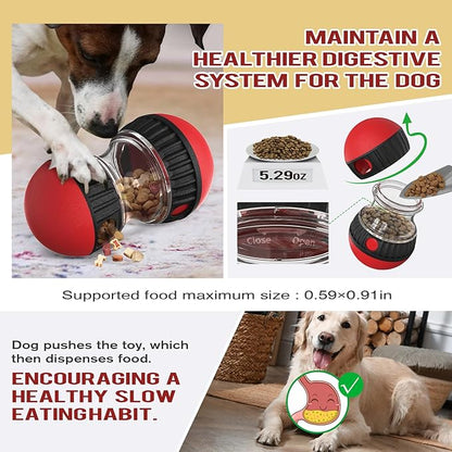 BSISUERM Dog Food Puzzle Toy Adjustable Treat Dispensing Food Dispenser Slow - Image 4
